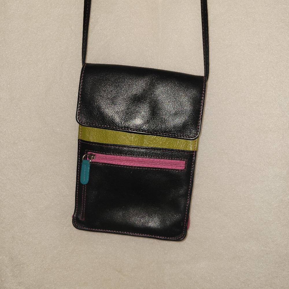 Ili New York Leather Crossbody Organizer - Multiple Colors